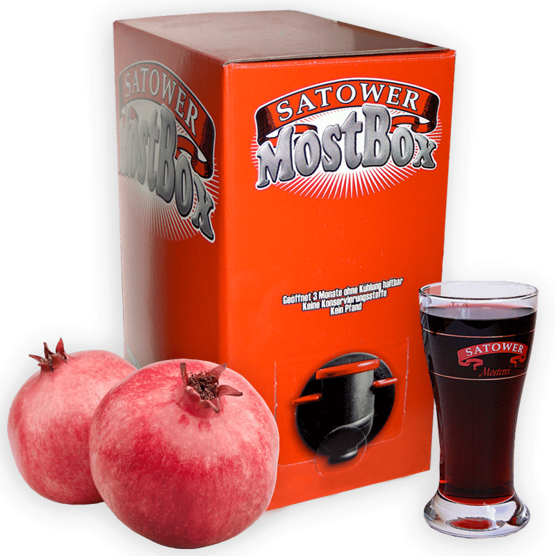 Sizilianischer Granatpfelsaft in der praktischen 5L Saftbox