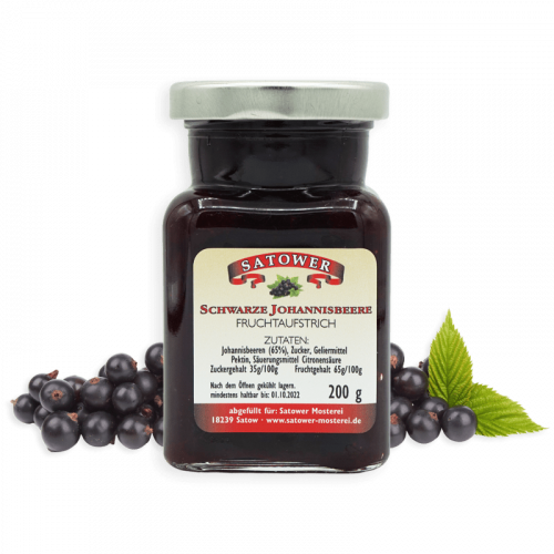 Schwarze Johannisbeere - Fruchtaufstrich 200g