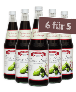 SONDERANGEBOT: "Noni Saft - 5 Flaschen bestellen, 6 erhalten"