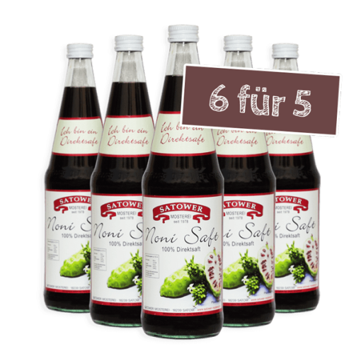 SONDERANGEBOT: "Noni Saft - 5 Flaschen bestellen, 6 erhalten"